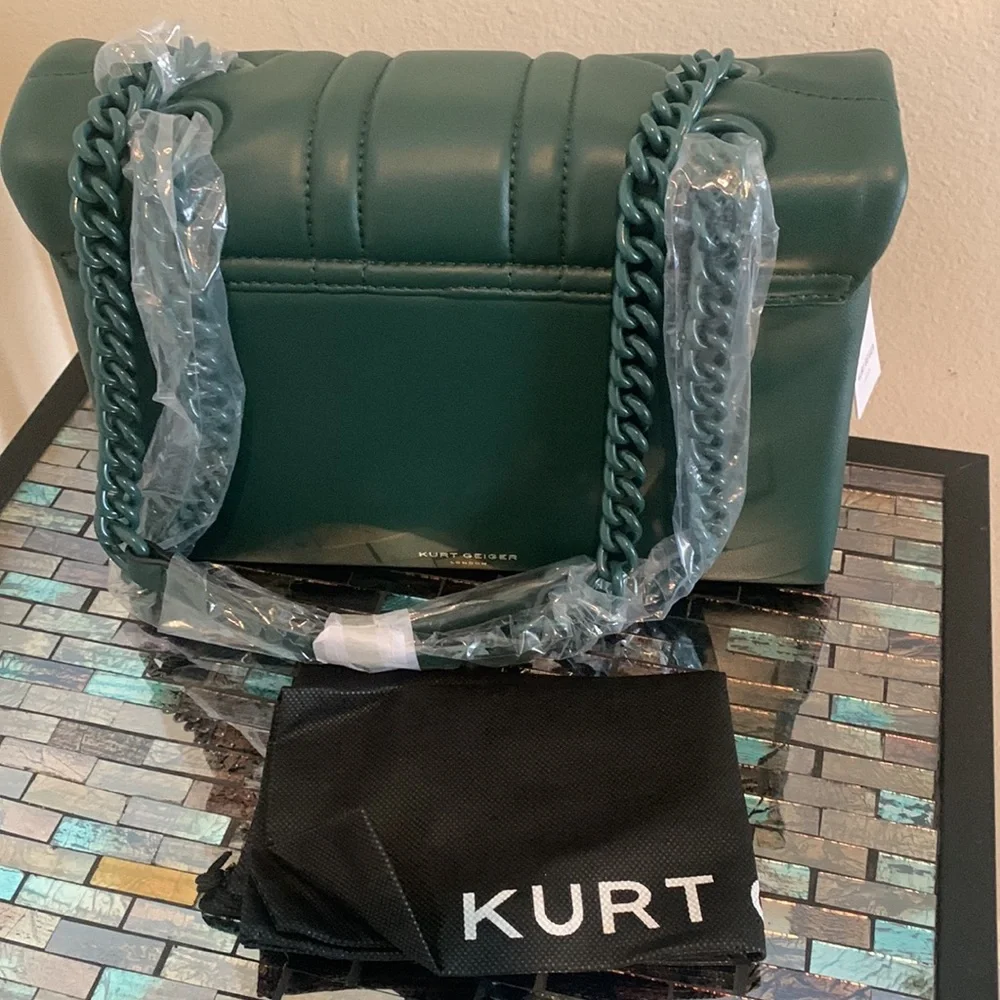 - Kurt Geiger London Leather Kensington Union Jack Bag - Picture 10 of 11